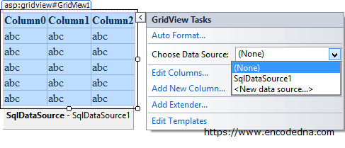 Bind data to GridView dynamically