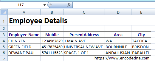 Export Data to Excel in Windows Forms Application using Vb.Net