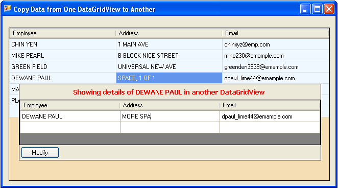 DataGridView - Copy Row