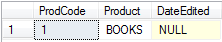 null value for date