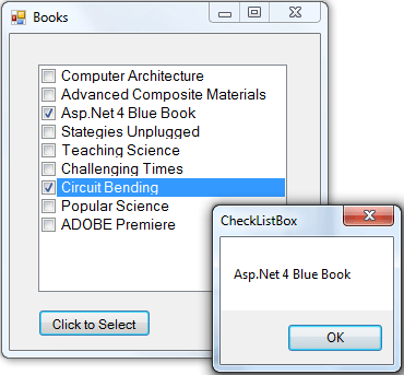 checkedlistbox in windows forms