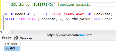 sql server substring function