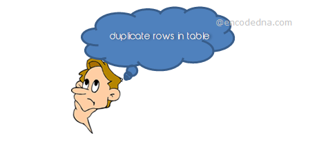 Duplicate rows in SQL Server