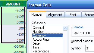Excel Shortcut key Ctrl+1