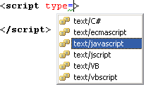script type attribute