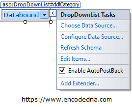 Bind DropDownList using SqlDataSource