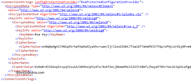 Encrypted Web.Config Connection String