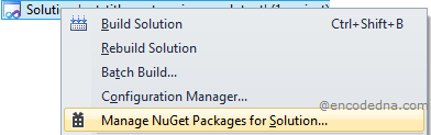 Manage Nuget Package