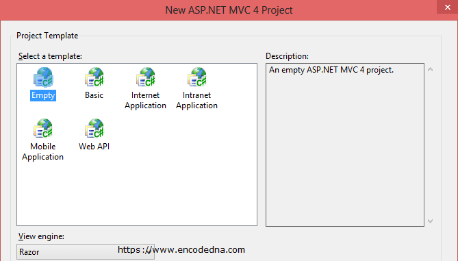 new mvc project