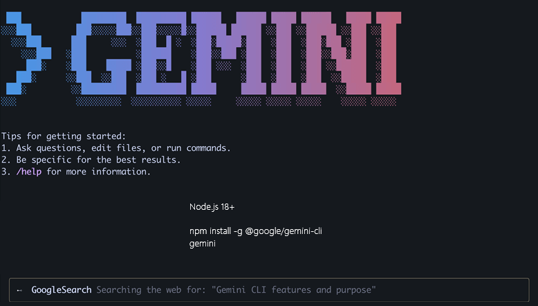 Gemini CLI - Google's Open Source AI Agent Gemini CLI - Google's Open Source AI Agent