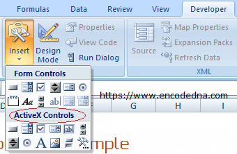 ActiveX Controls in Excel