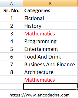 Find duplicate in Excel