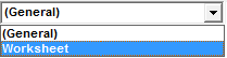 Excel VBA Worksheet