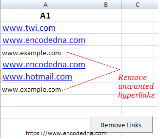 Find and Remove Hyperlinks in Excel using VBA