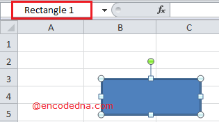 Get the Name of a Shape in Excel