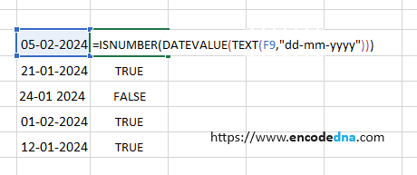 IsDate() function alternative in excel