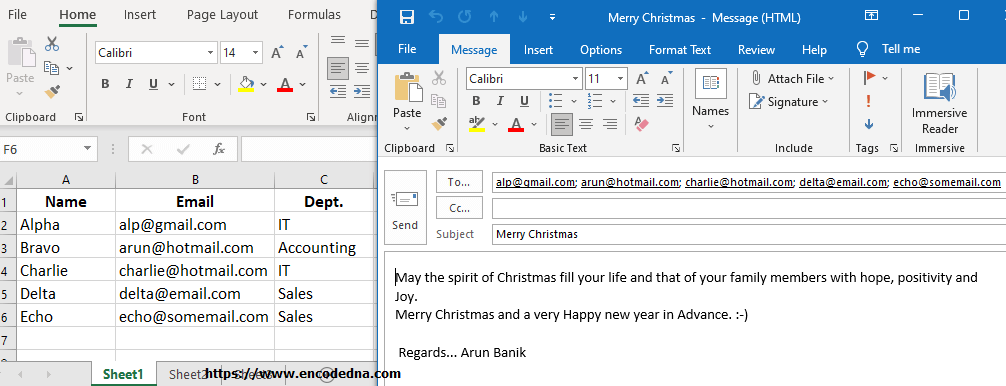 Macro to send emails automatically from Excel