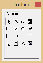 Toolbox Window in Excel VBA UserForm