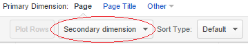 Secondary Dimension Analytics