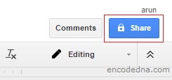 Google Drive Share Button