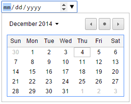 HTML5 Type date