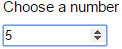 HTML5 Input Type number