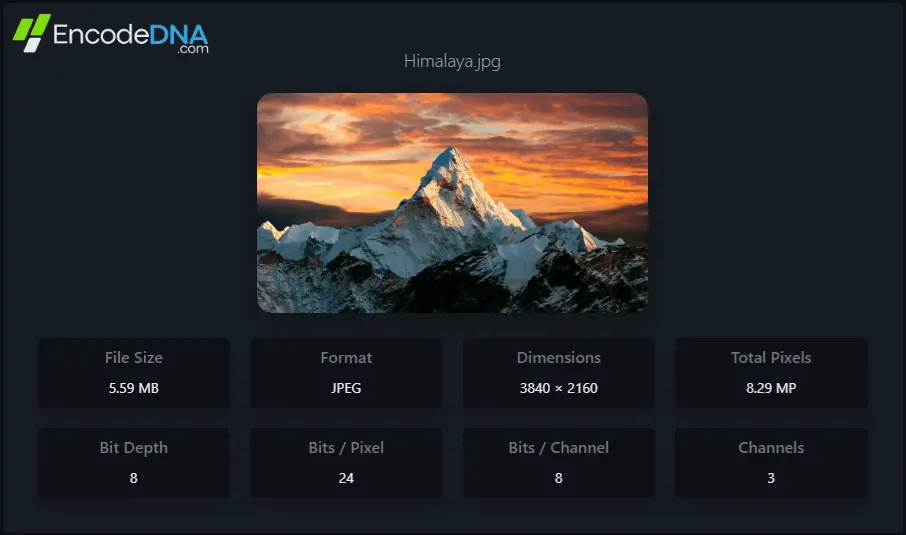Image Color Depth Checker Image Color Depth Checker
