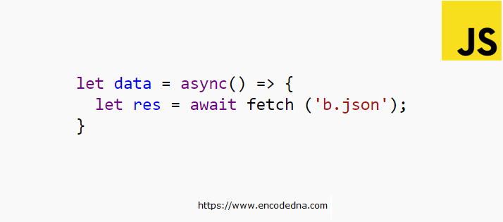 async/await example in JavaScript
