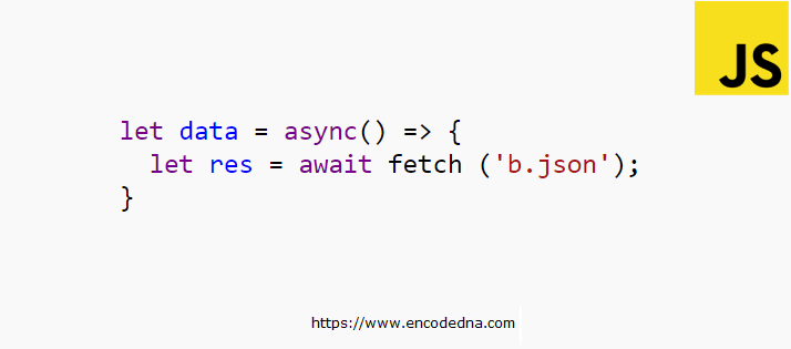 Read external json data using async and await