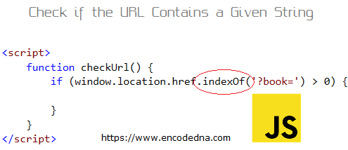 Check if a URL contains a given string or value using JavaScript