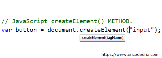JavaScript createElement() Method