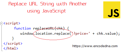 Replace a String in the URL bar with another string using JavaScript or jQuery