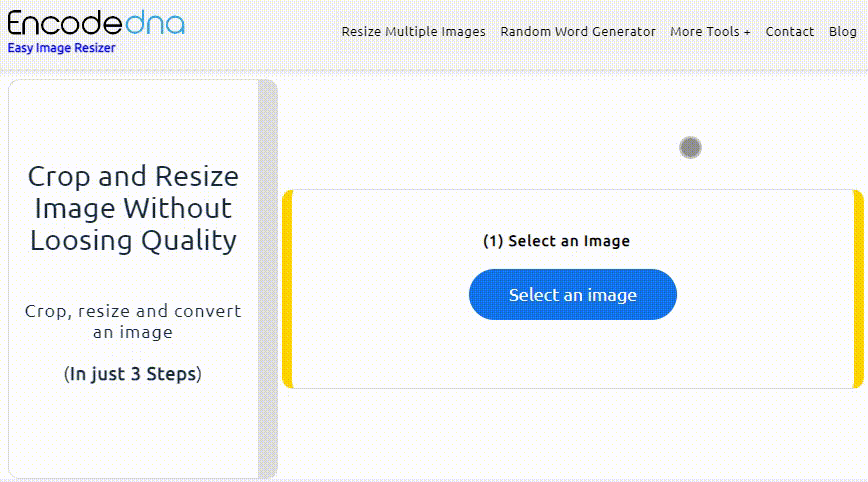 crop and resize image without loosing quality