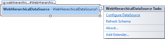 Configure WebHeirarchicalDataSource