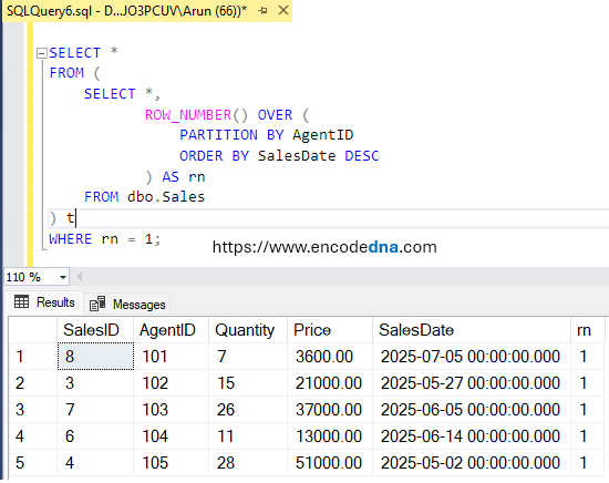 SQL Query to get/retrieve last record from each Group SQL Query to get/retrieve last record from each Group
