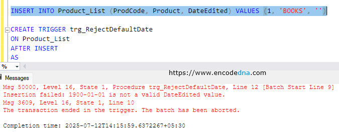 using trigger to prevent 1900-01-01 dates